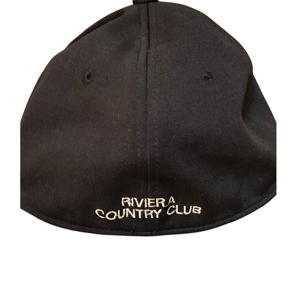 Riviera Country Club Black Baseball Hat Cap American Needle XL TechStretch - Picture 2 of 5